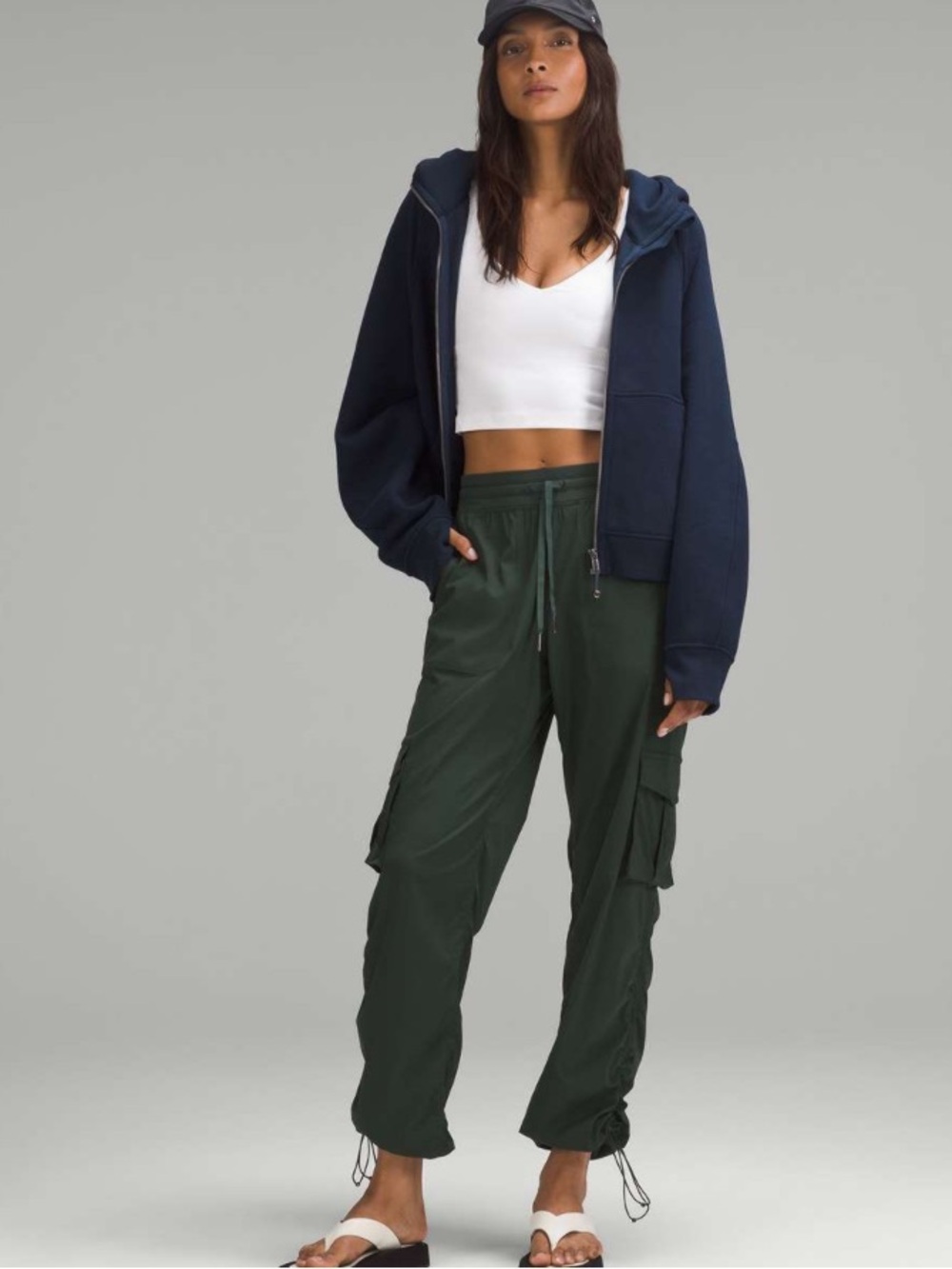 Lululemon Dance Studio Relaxed-Fit Mid-Rise Cargo Pant Legacy Green XS